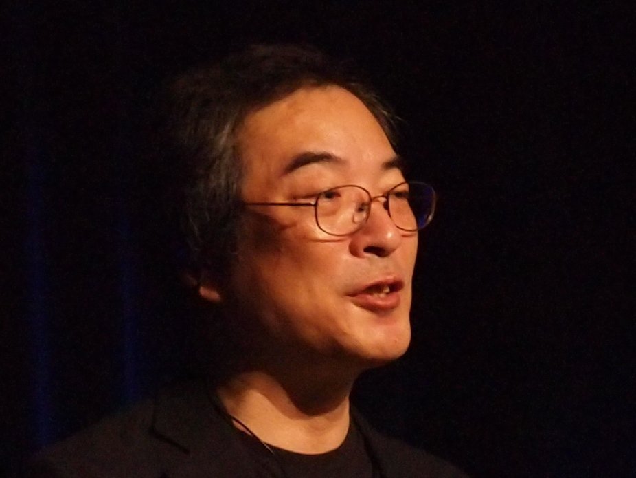 Toru Iwatani, creador de Pac-Man, en la Game Developers Conference de 2011