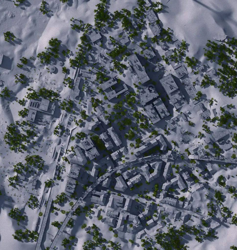 Mapa de Buried City